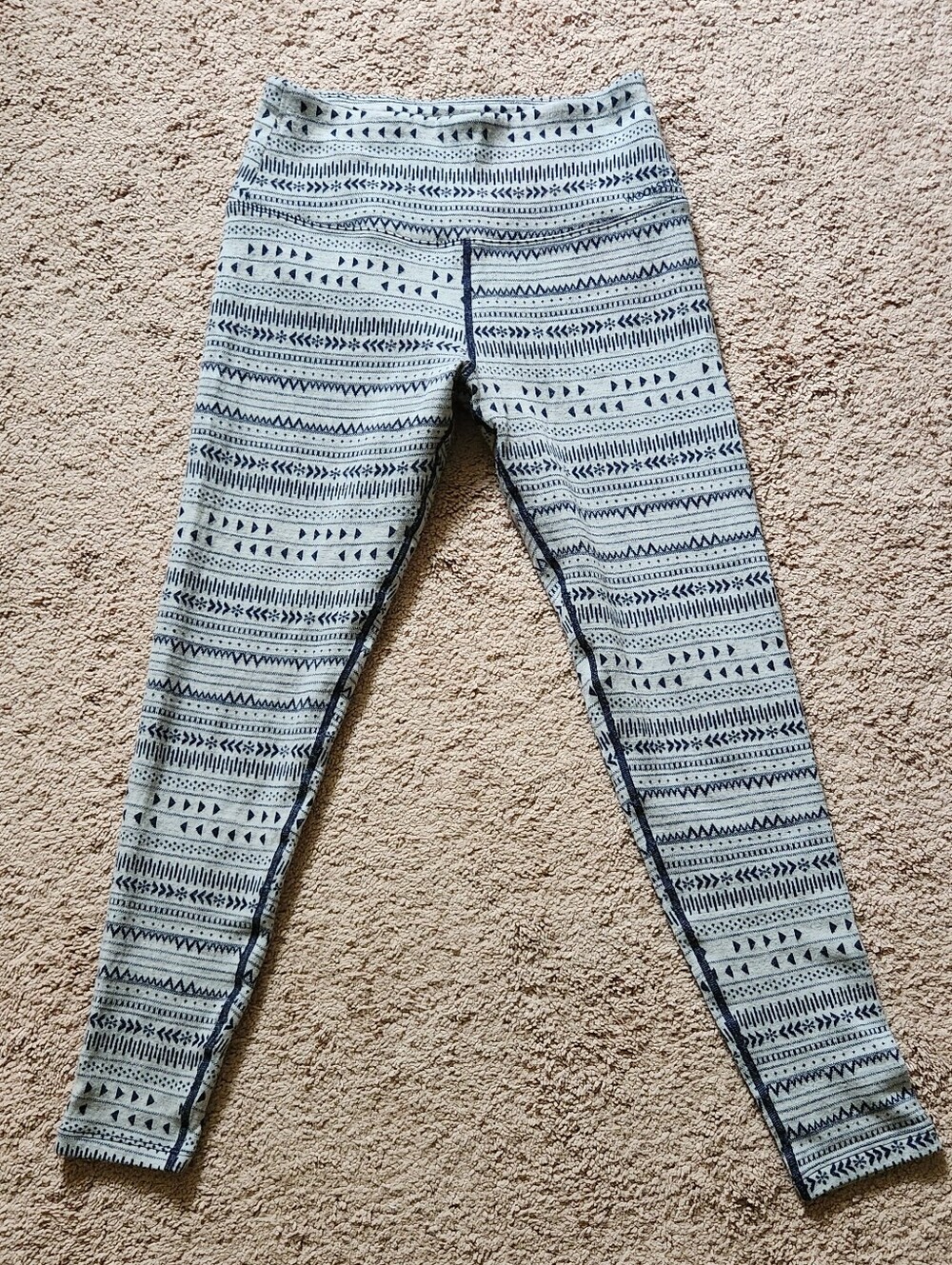 Terramar Merino Wool Woolskins Leggings S Printed Highrise Base Layer